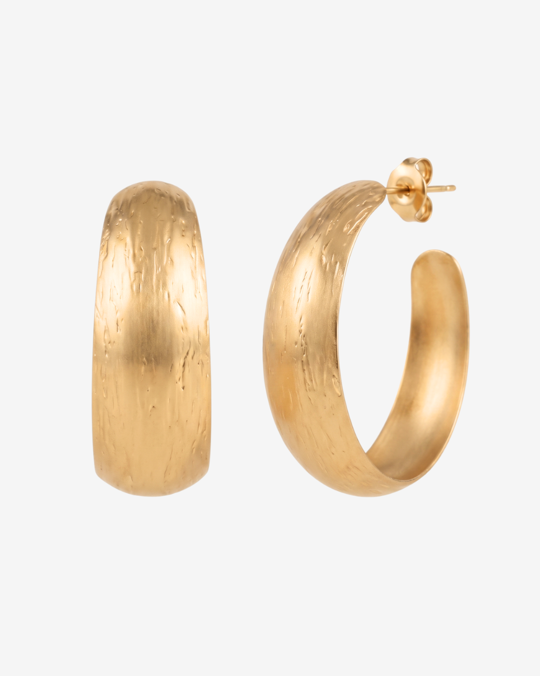 Carved hoop BOUCLES D'OREILLES