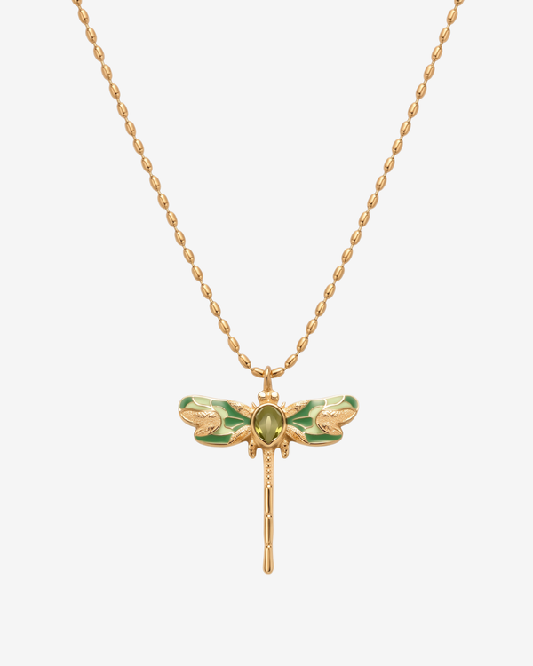 Biarritz - Dragonfly pendant necklace - Stainless steel