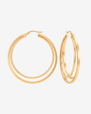 Double hoop earrings