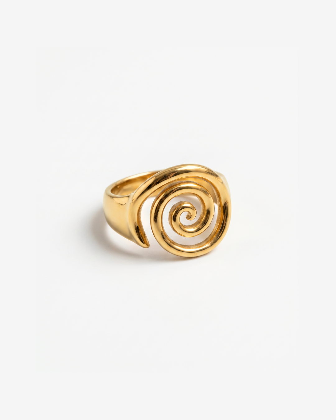 Liah - Twirl signet ring - Stainless steel