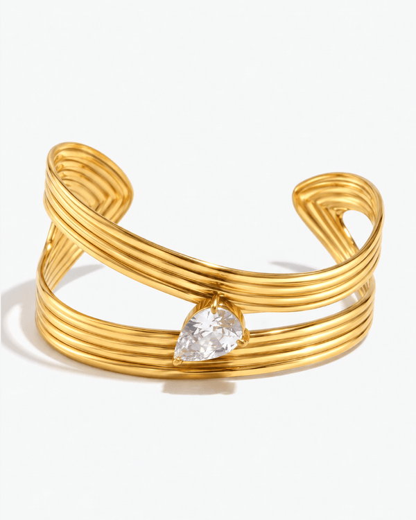 Alia cuff bracelet - Opulaire - WATERPROOF jewelry - 