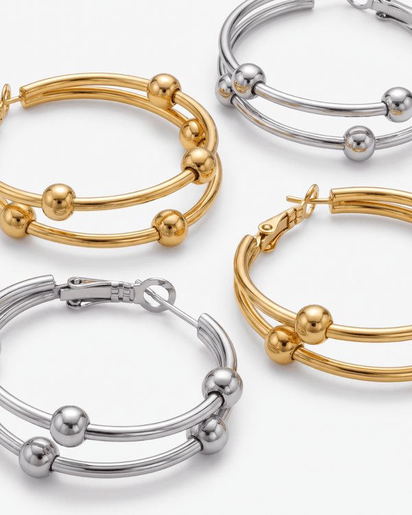 Bree hoop earrings - Opulaire - WATERPROOF jewelry - 