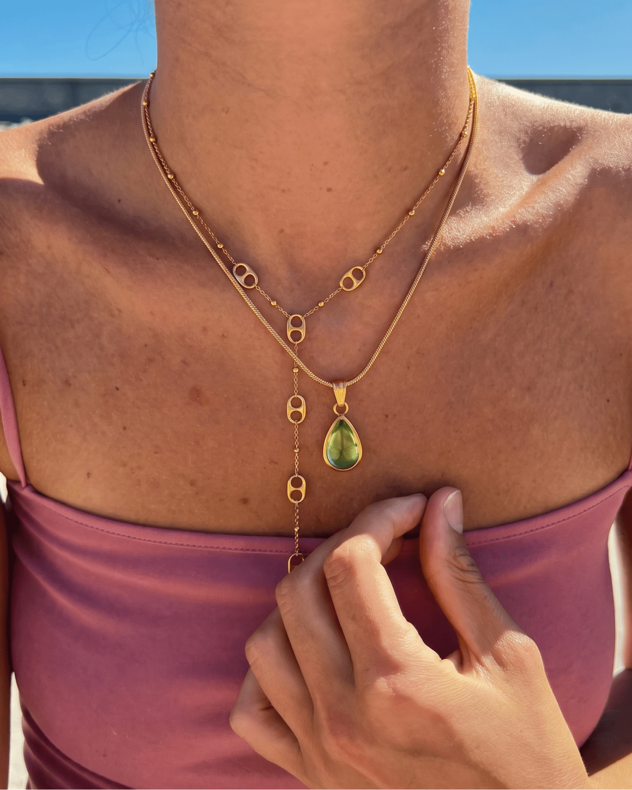 Caia necklace - Opulaire - WATERPROOF jewelry - 