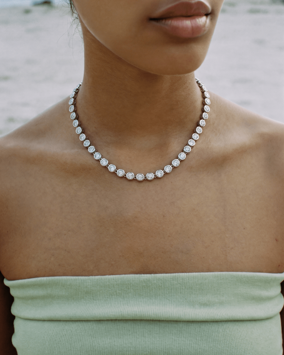 Daisy necklace - Opulaire - WATERPROOF jewelry - 