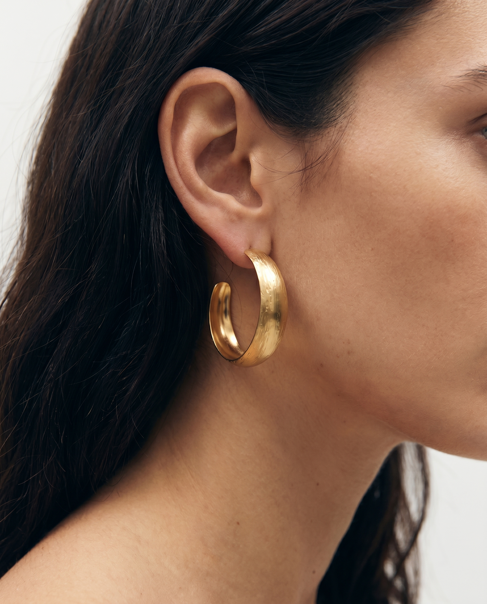 Carved hoop BOUCLES D'OREILLES
