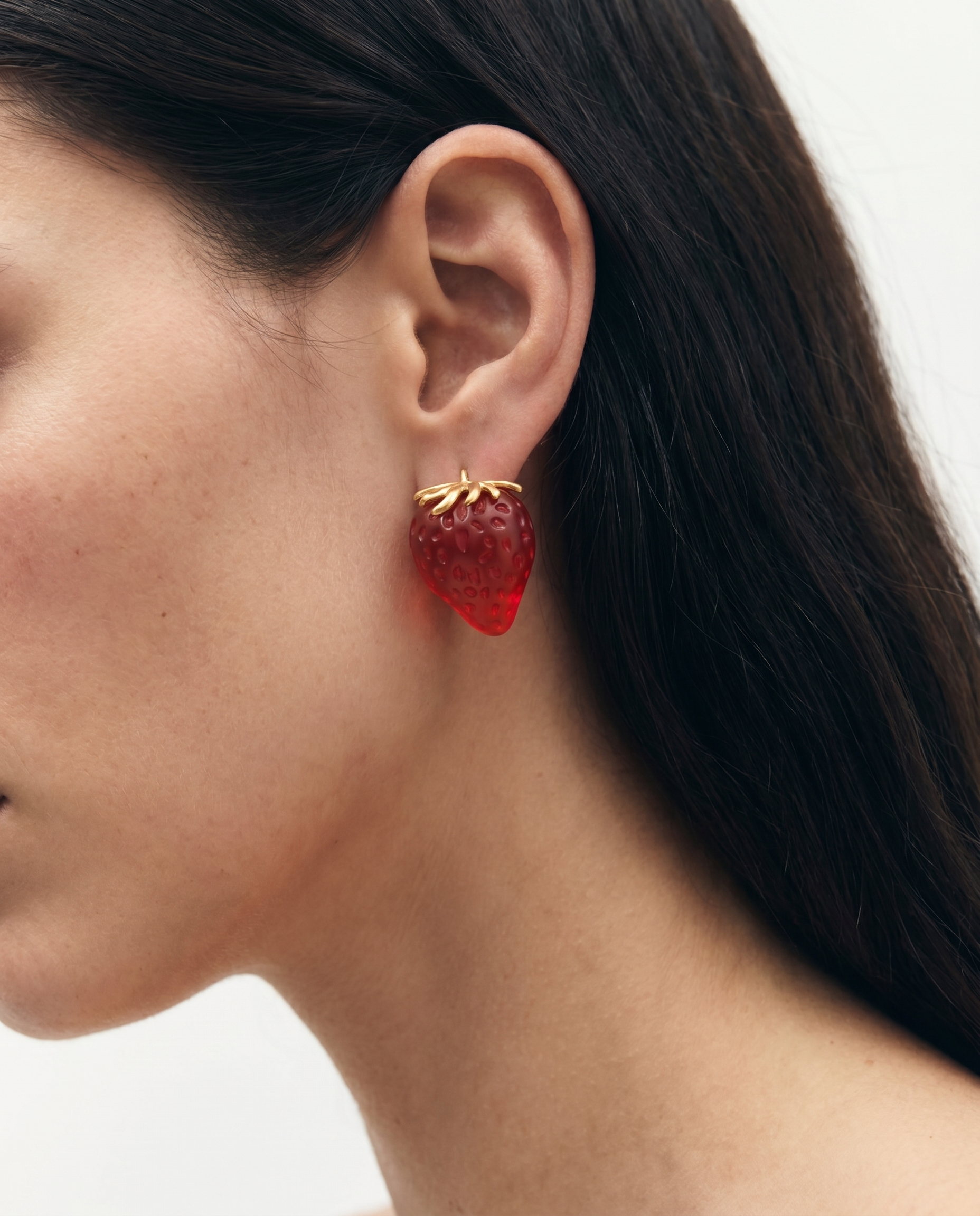 Fraise BOUCLES D'OREILLES