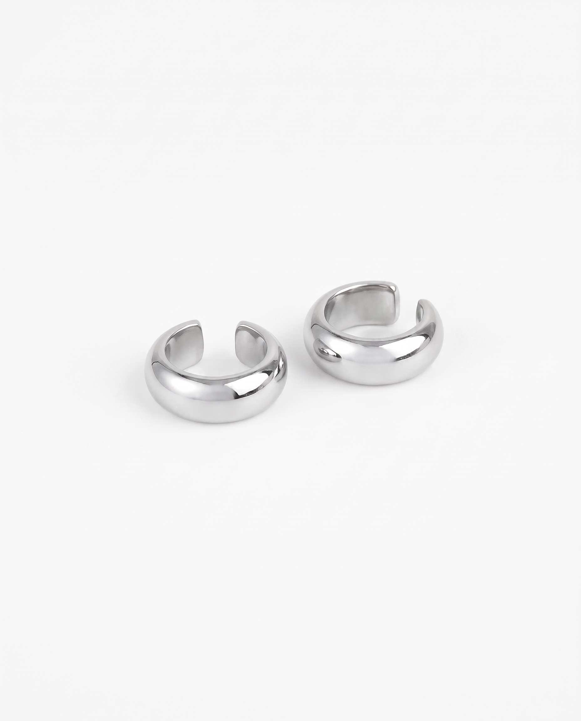 Zara - Chunky ear cuffs set - Stainless steel