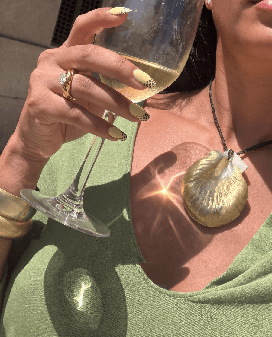 Hula - Stackable stone ring - Stainless steel