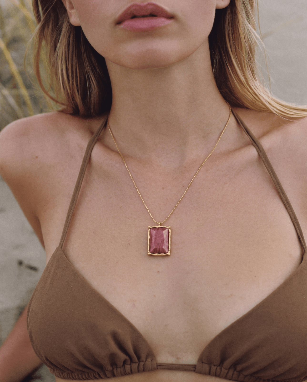 Indie necklace - Opulaire - WATERPROOF jewelry - Blue -