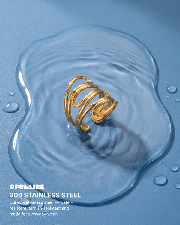 Joyce ring - Opulaire - WATERPROOF jewelry - Adjustable -
