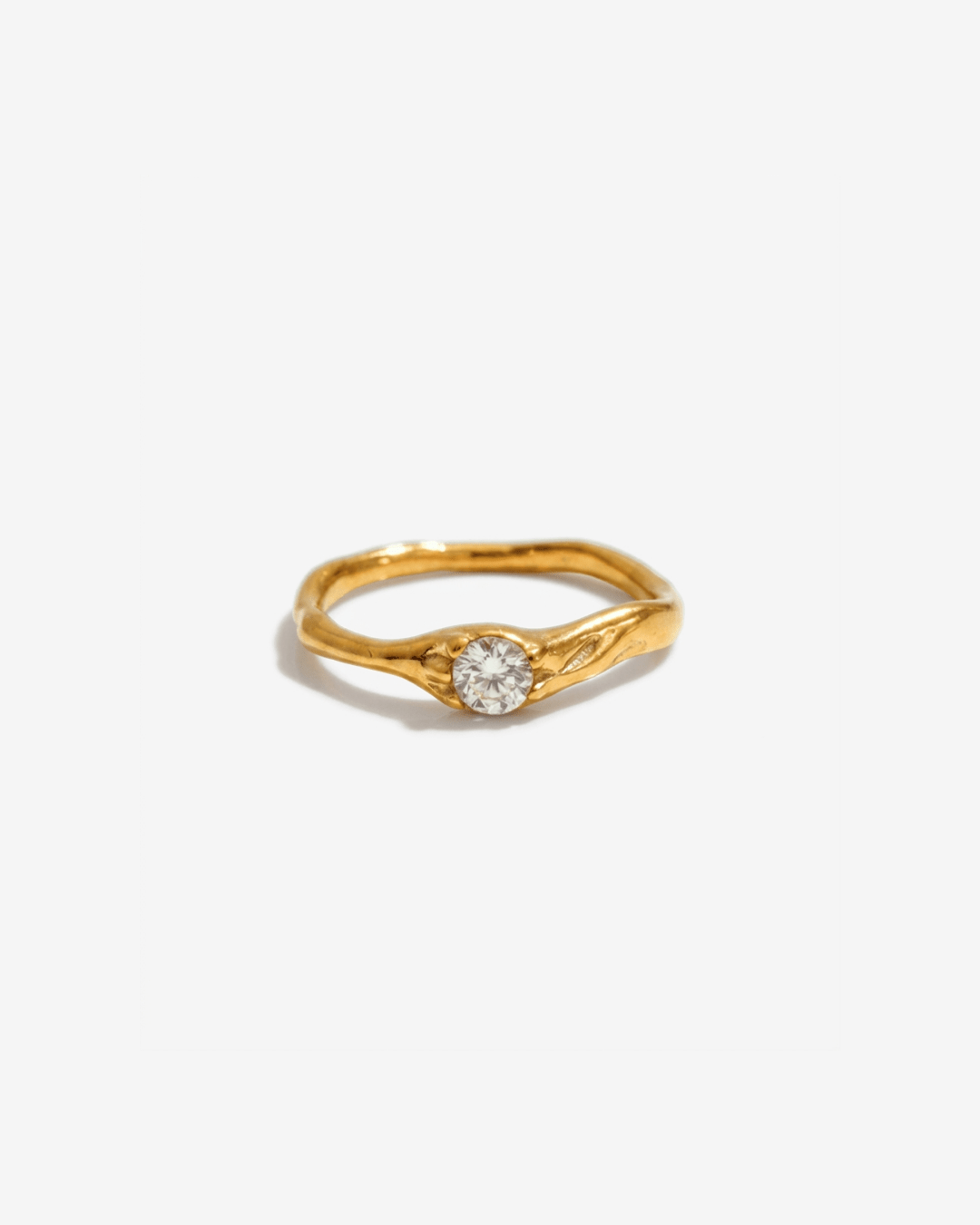 Kim - Dainty solitaire ring - Stainless steel - Opulaire - WATERPROOF jewelry - EU 52 -