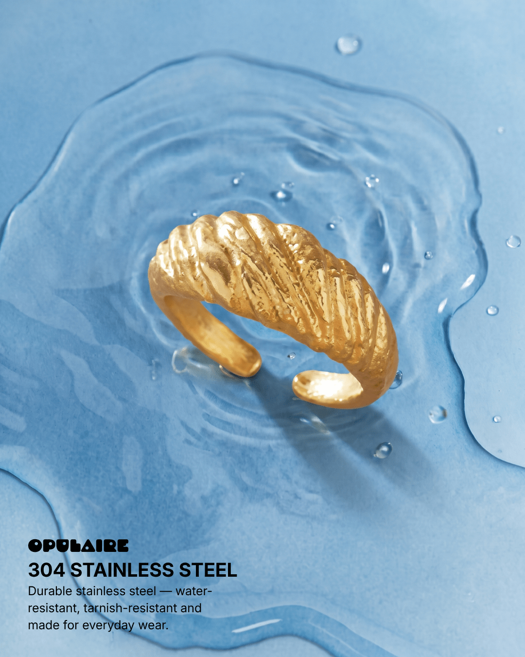 Lola ring - Opulaire - WATERPROOF jewelry - EU 54 -