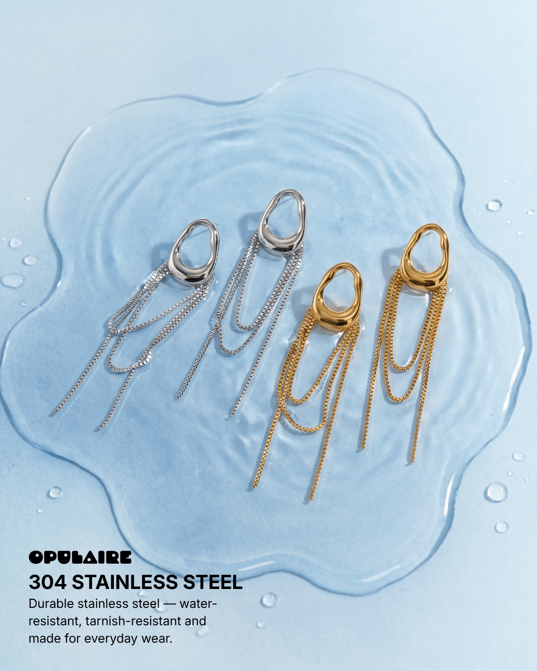 Maei earrings - Opulaire - WATERPROOF jewelry - 