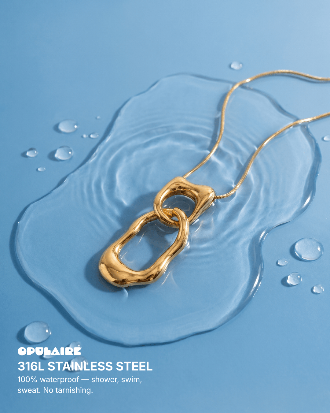 Mare necklace - Opulaire - WATERPROOF jewelry - 