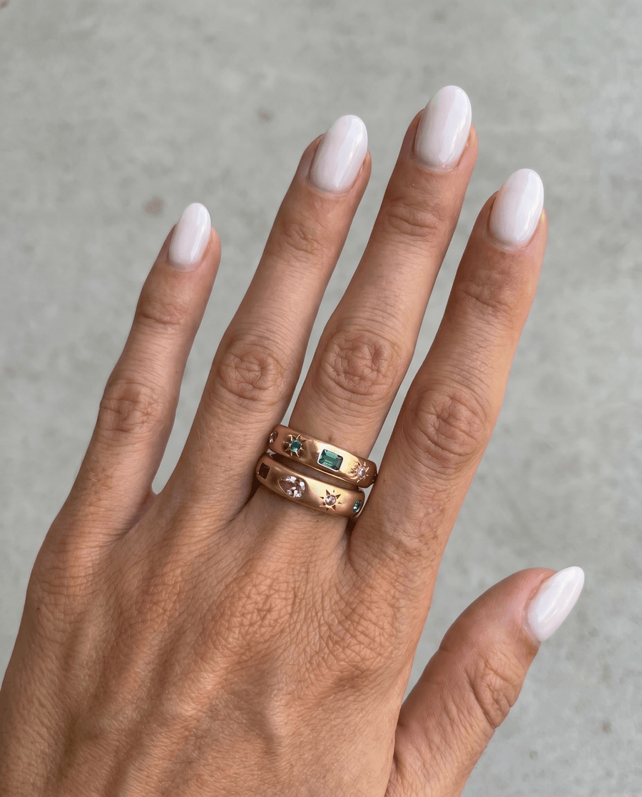 Nubia - Rainbow band ring - Stainless steel